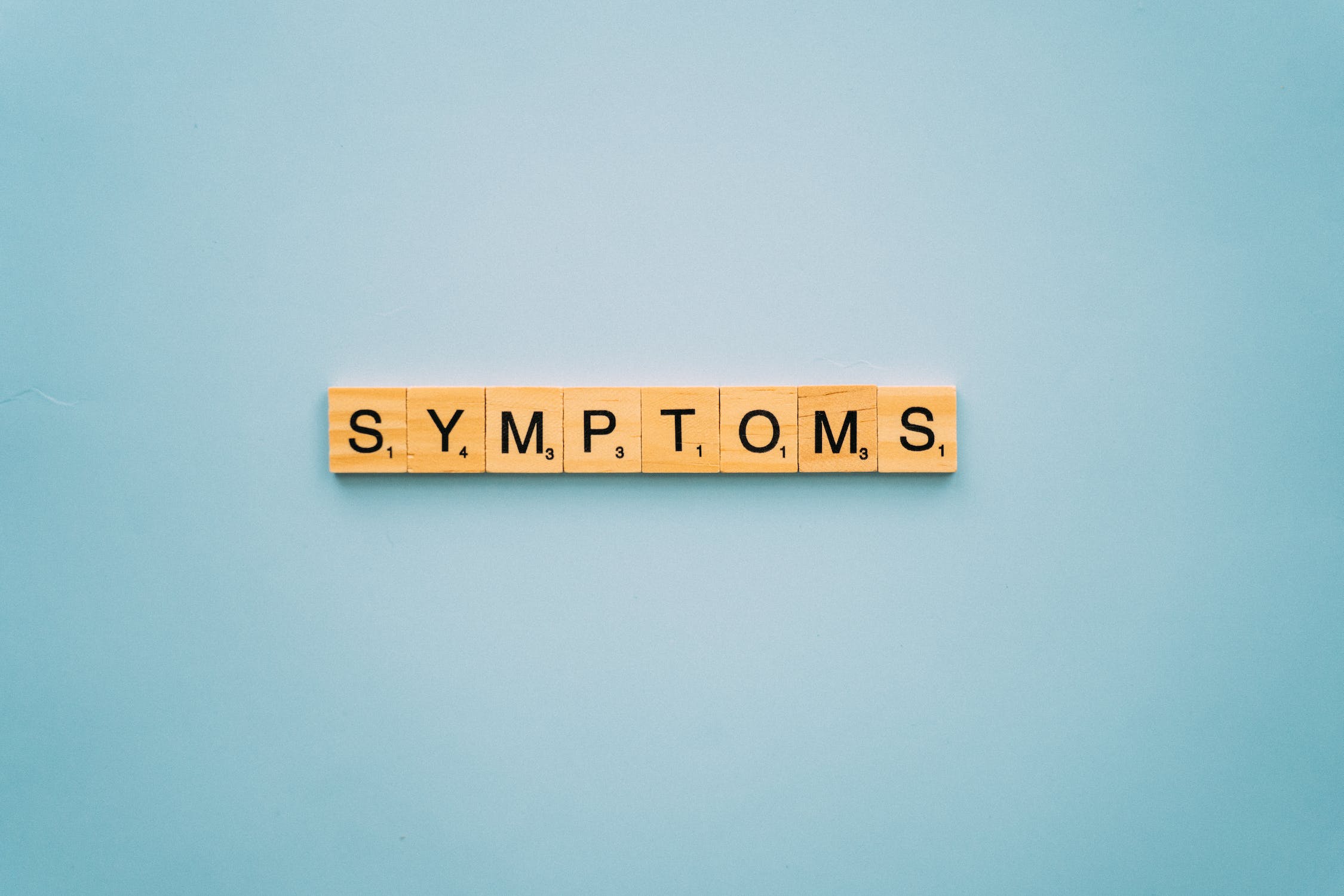 Symptoms scrabble tiles